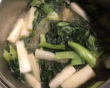 ターツァイと長芋の中華スープ作り方3写真