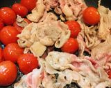 豚肉●プチトマト＆赤ワインのシンプル炒め作り方2写真
