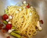 アスパラとベーコンの爽快レモンの冷製パスタ♡作り方12写真