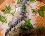 鯖と山椒の葉のみょうが寿司作り方4写真