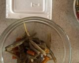 納豆ときんぴらごぼうのトースト作り方1写真