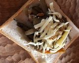 納豆ときんぴらごぼうのトースト作り方4写真