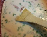 かぶの葉ととろけるチーズでカルボナーラ作り方4写真