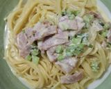 かぶの葉ととろけるチーズでカルボナーラ作り方5写真