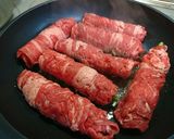 おせち⏹️野菜の牛肉巻き(すきやき味)作り方11写真