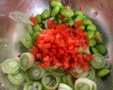 枝豆と紅生姜のかき揚げ作り方2写真