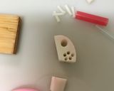 蒲鉾飾り切り　福ねずみ作り方4写真