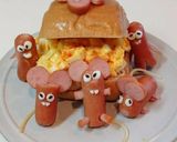 子年のネズミになりきりソーセー人作り方7写真
