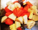 野菜パウチと大さじで簡単！筑前煮作り方2写真