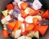 野菜パウチと大さじで簡単！筑前煮作り方4写真