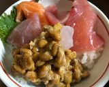納豆海鮮丼作り方1写真