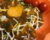 レトルト●落とし卵＆チーズのカレー作り方3写真