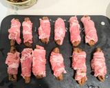 にゃーの芋がらの豚肉巻き麻辣ソース作り方3写真