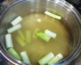 鴨雑煮(合鴨、長ネギ、柚子、三つ葉)作り方8写真
