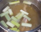 鴨雑煮(合鴨、長ネギ、柚子、三つ葉)作り方10写真