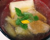 鴨雑煮(合鴨、長ネギ、柚子、三つ葉)作り方15写真