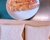 朝ごはん！海老フライのサンドイッチ作り方2写真