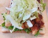 朝ごはん！海老フライのサンドイッチ作り方8写真