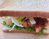 朝ごはん！海老フライのサンドイッチ作り方9写真