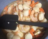 ホタテ、海老のにんにく炊き込みご飯作り方3写真