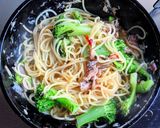 鯖缶とブロッコリーのスパゲッティ作り方8写真