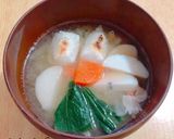 2020.喪中お雑煮味噌味　覚書作り方5写真
