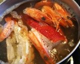 【お節料理リメイク】贅沢エビ出汁味噌汁作り方2写真