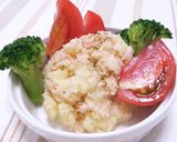 衝撃の☆鮭フレークでポテトサラダ作り方6写真