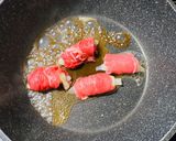 簡単おいしい★牛肉巻き玉ねぎの甘辛焼き作り方3写真