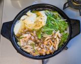 水菜と豆富の鯖缶鍋作り方5写真