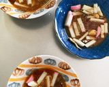 お節リメイク筑前煮田作蒲鉾卵甘酢生姜炒煮作り方6写真