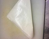 クッキングシートで　落とし蓋作り方3写真
