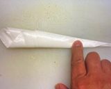 クッキングシートで　落とし蓋作り方5写真