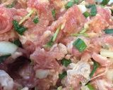 三つ葉入り肉団子 ポークバーグ作り方3写真