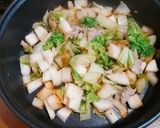 【出稼ぎメシ】白菜とかぶの蒸し焼き作り方3写真