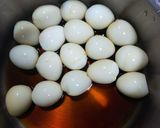 小腹がすいたら、おやつにうずらの醤油漬け作り方2写真