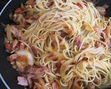 筑前煮リメイク和風トマトパスタ◎作り方9写真