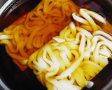 すき焼きのリメイクで「すき鍋焼きうどん」作り方2写真