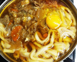 すき焼きのリメイクで「すき鍋焼きうどん」作り方5写真