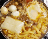 すき焼きのリメイクで「すき鍋焼きうどん」作り方8写真