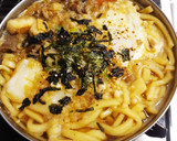 すき焼きのリメイクで「すき鍋焼きうどん」作り方11写真