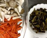 出汁を取った昆布と人参の佃煮風旨煮作り方1写真