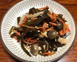 出汁を取った昆布と人参の佃煮風旨煮作り方4写真