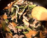 紫チンゲンサイの中華炒め作り方6写真