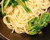 三つ葉クレソンペペロン〜柚子風味作り方3写真