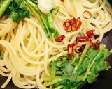 三つ葉クレソンペペロン〜柚子風味作り方4写真