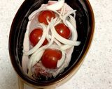 豚肉とプチトマトの重ね焼き作り方6写真