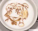 チョコソースで簡単ラテアートのカフェラテ作り方12写真