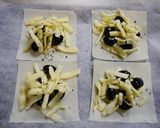 お節リメイク！黒豆焼きチーズ作り方1写真