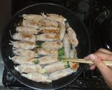 肉巻き♪簡単桃屋搾菜と豚肉でおつまみ　作り方9写真